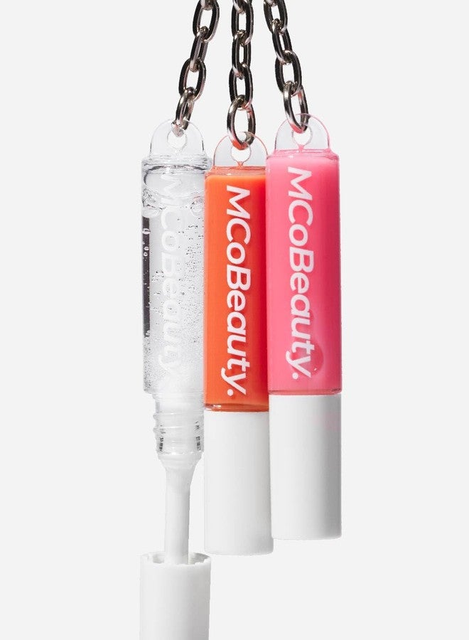 MCoBeauty - Lip Gloss Trio - 3-in-1 Gloss Keyring with Three Shades for On-the-Go Hydration & Shine - Vegan, Cruelty-Free Lip Makeup - Stocking Stuffers for Teen Girls and Women, Christmas Gifts - Image 3